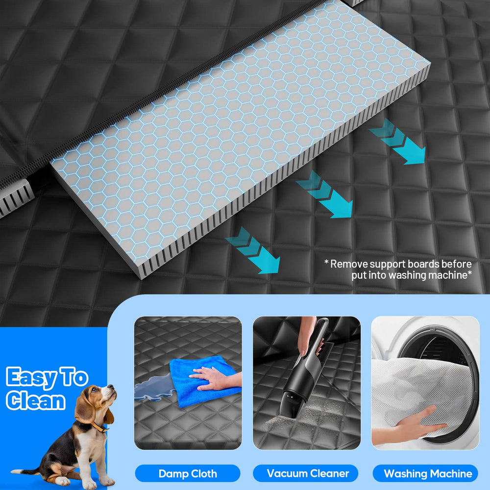 HikeSeptPals storage pockets hold toys and treats for road trips