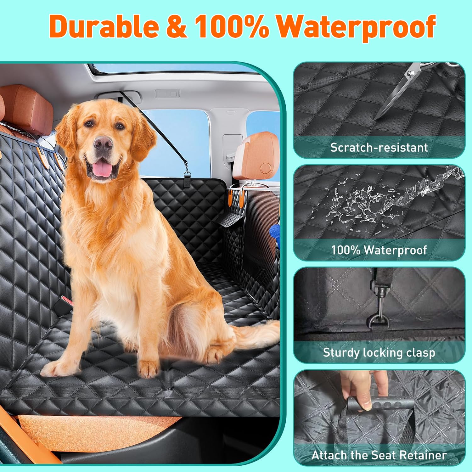 HikeSeptPals easy-installation strap system secures the cover quickly.