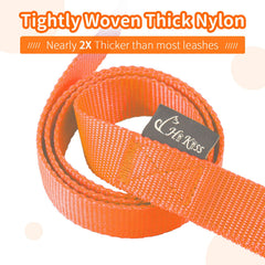 Hi Kiss HIKISS long dog leash 15ft padded handle close-up.