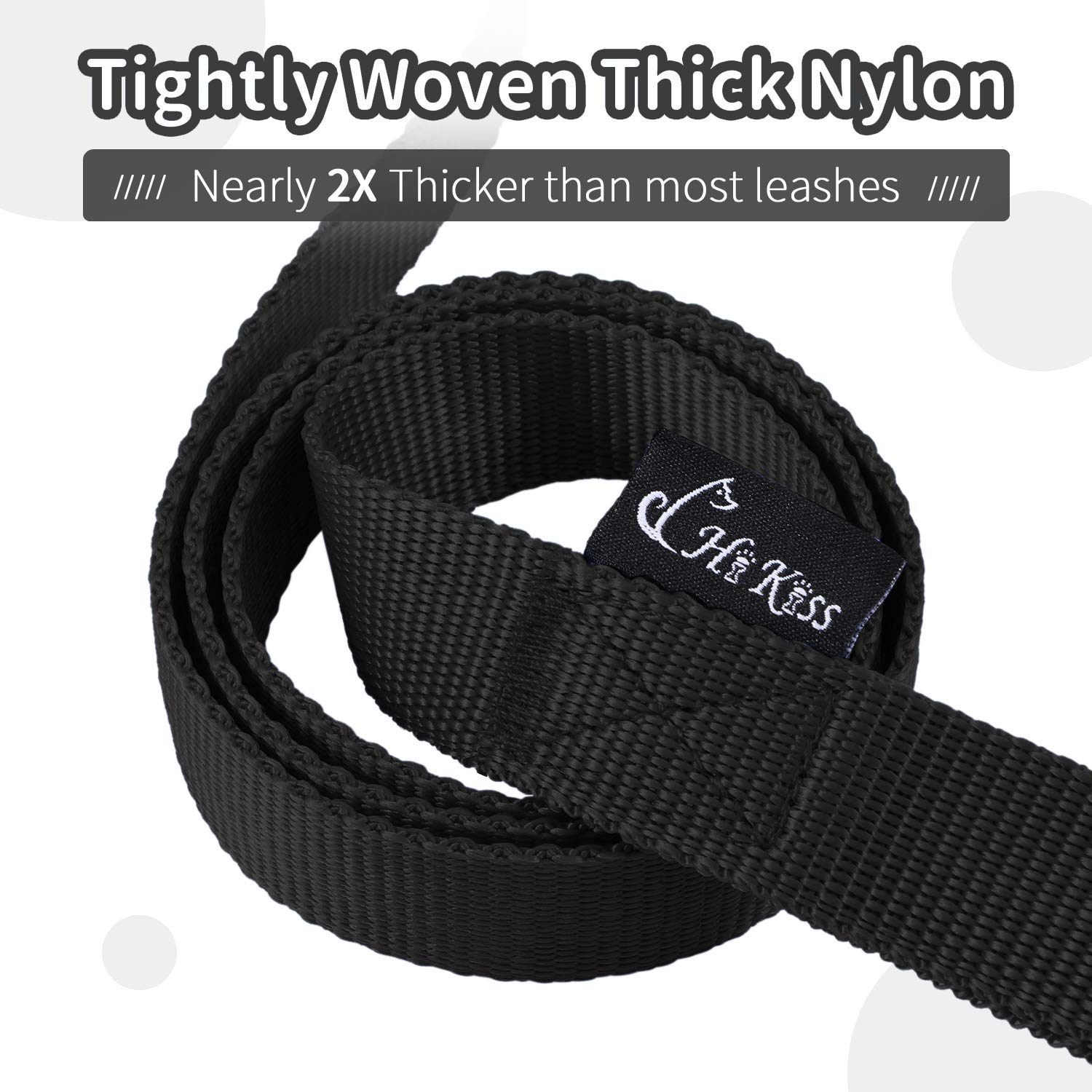 Hi Kiss hikiss long dog leash 20ft training demonstrates steady distance during park sessions.