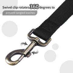 Hi Kiss hikiss long dog leash 50ft extension supports cueing from afar on trails.
