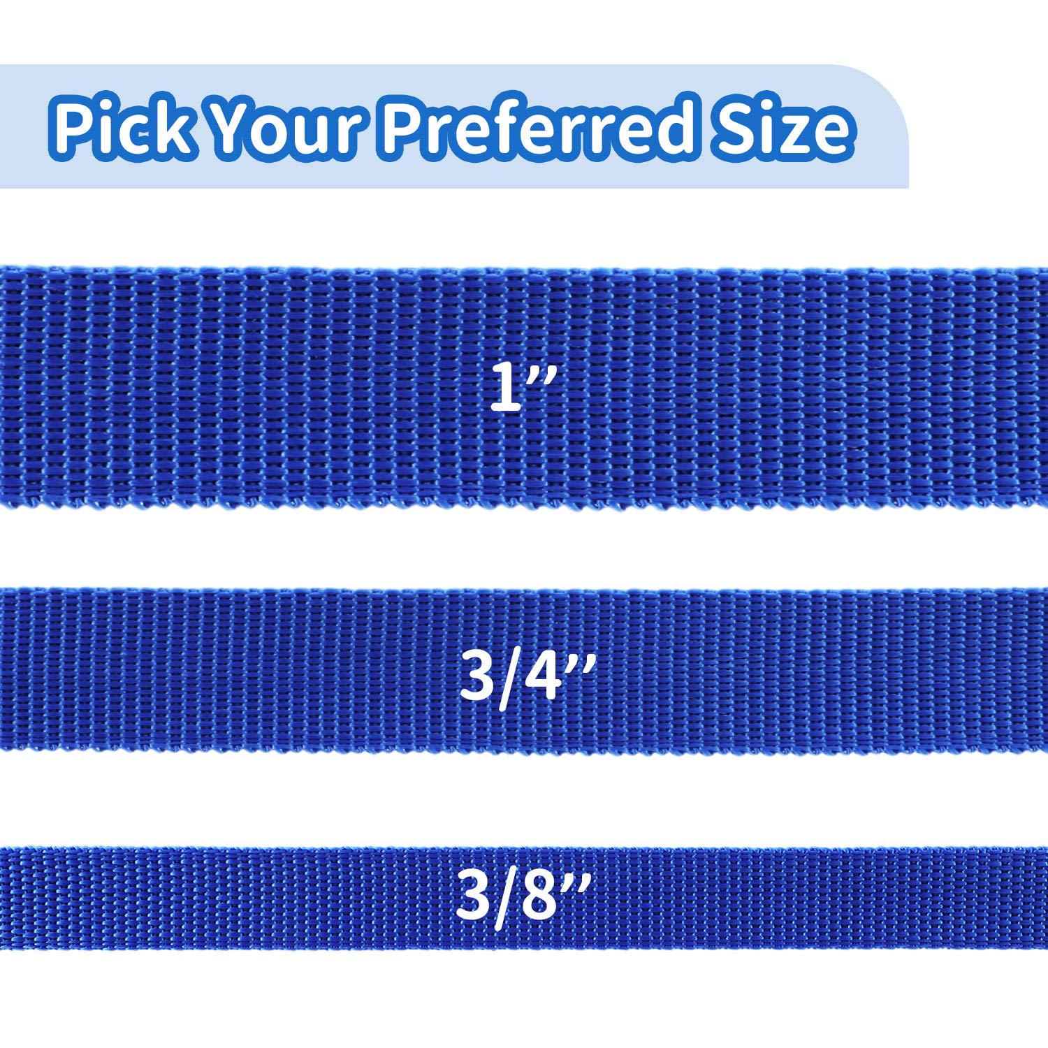 Hi Kiss long dog leash with metal clip and buckle for secure attachment