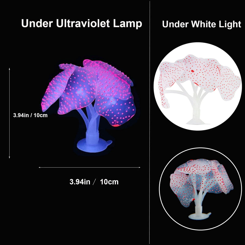 HIKTQIW glow fish tank decor suits fresh and saltwater setups.