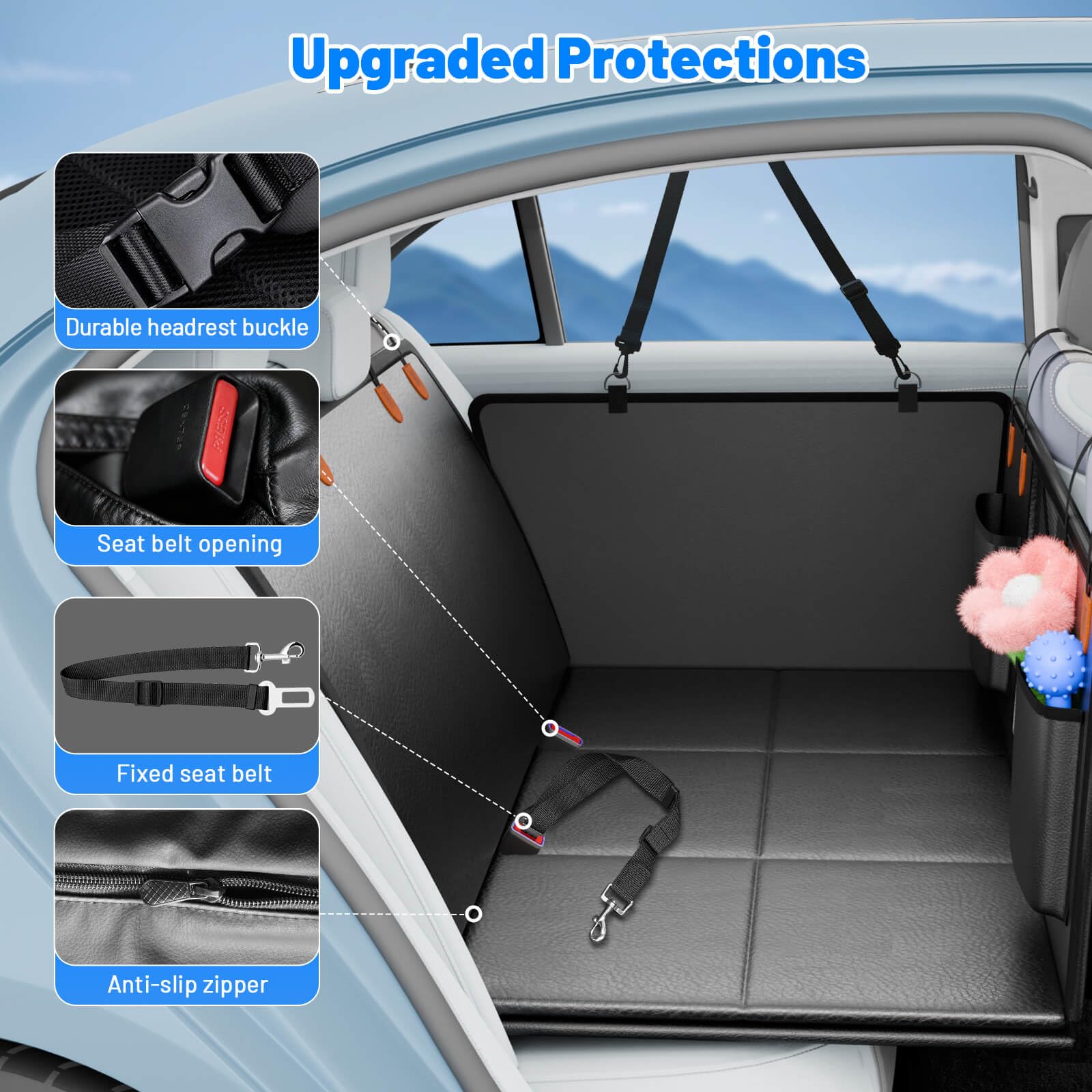 HikeSeptPals quick install straps fit most cars and SUVs.