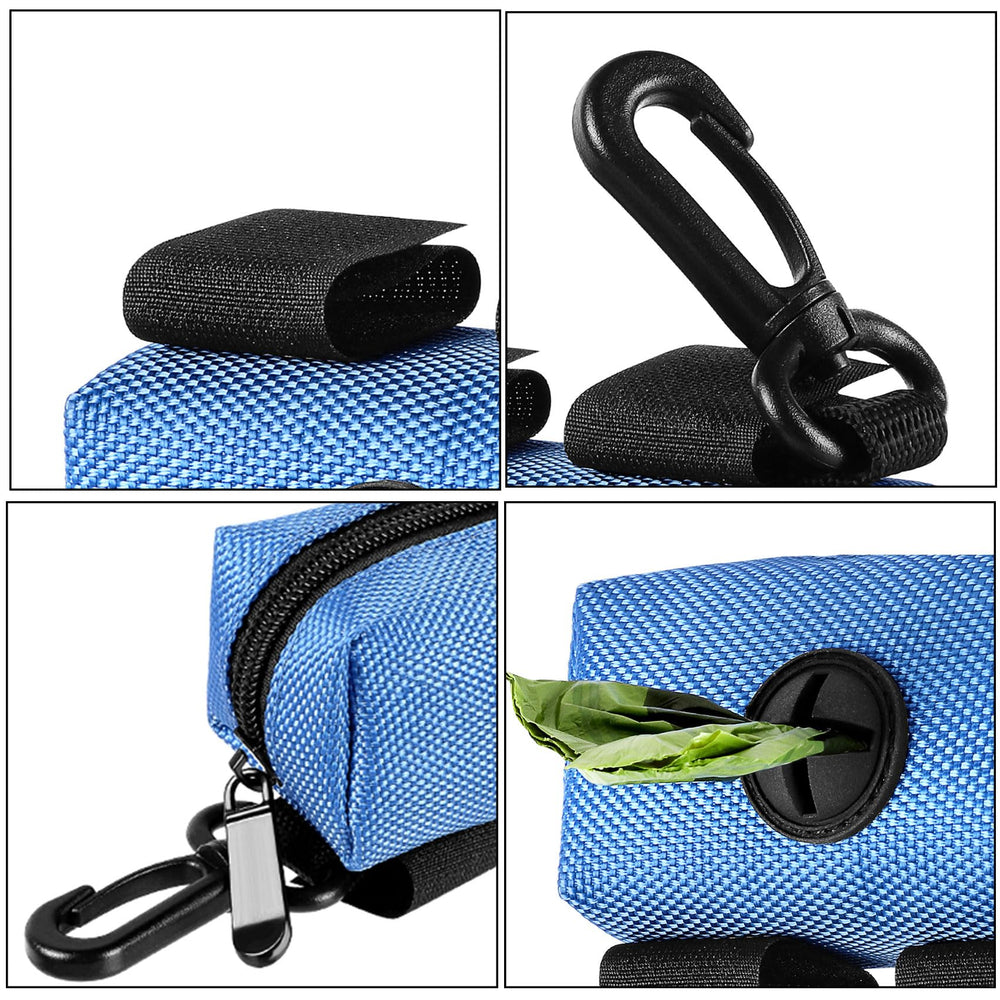 Hilihali black dispenser, side view with leash clip.