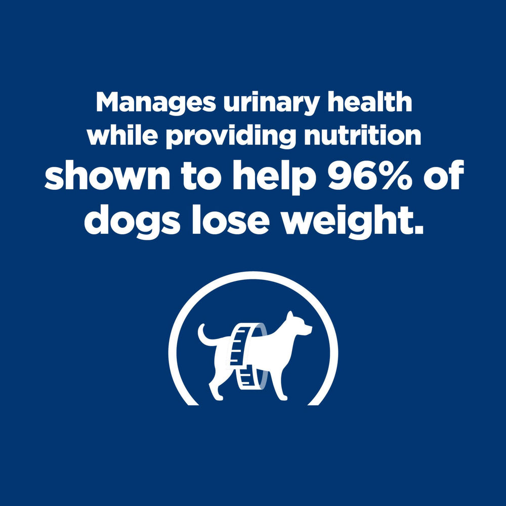 Hill's Prescription Diet c/d Multicare + Metabolic kibble close-up highlights urinary-health formulation for weight support.