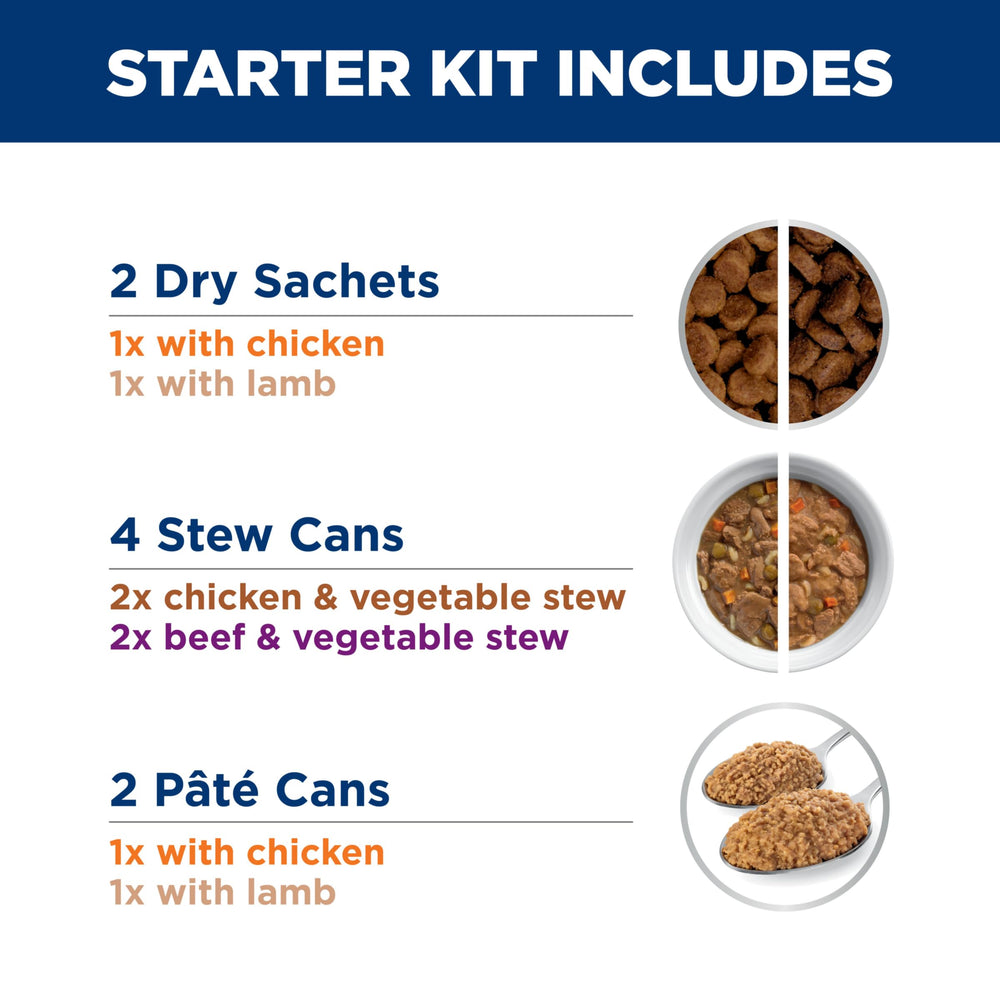 Hill's k/d dry lamb 5.25 oz bag emphasizing balanced minerals for kidney care.