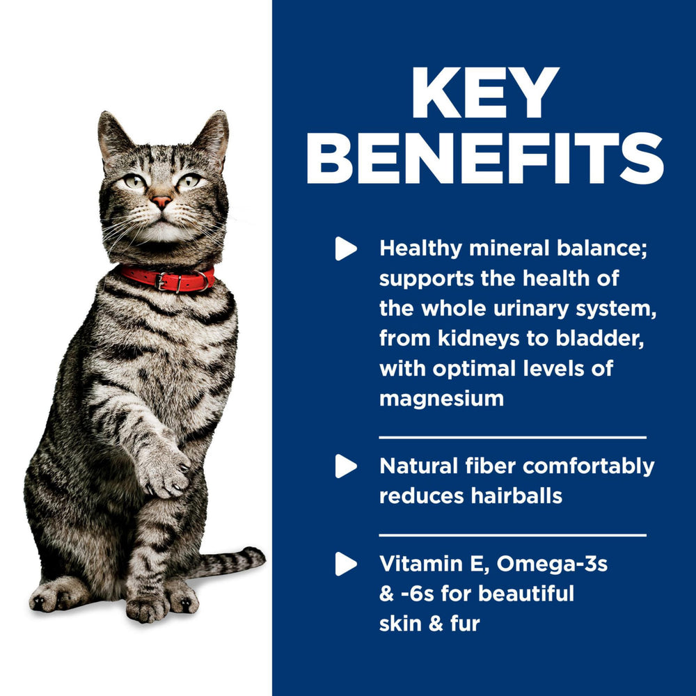Hill's Science Diet wet cat food chicken minced close-up highlights real chicken protein for muscle support.