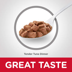 Hill's Science Diet Adult Tender Tuna Dinner serving bowl of wet food