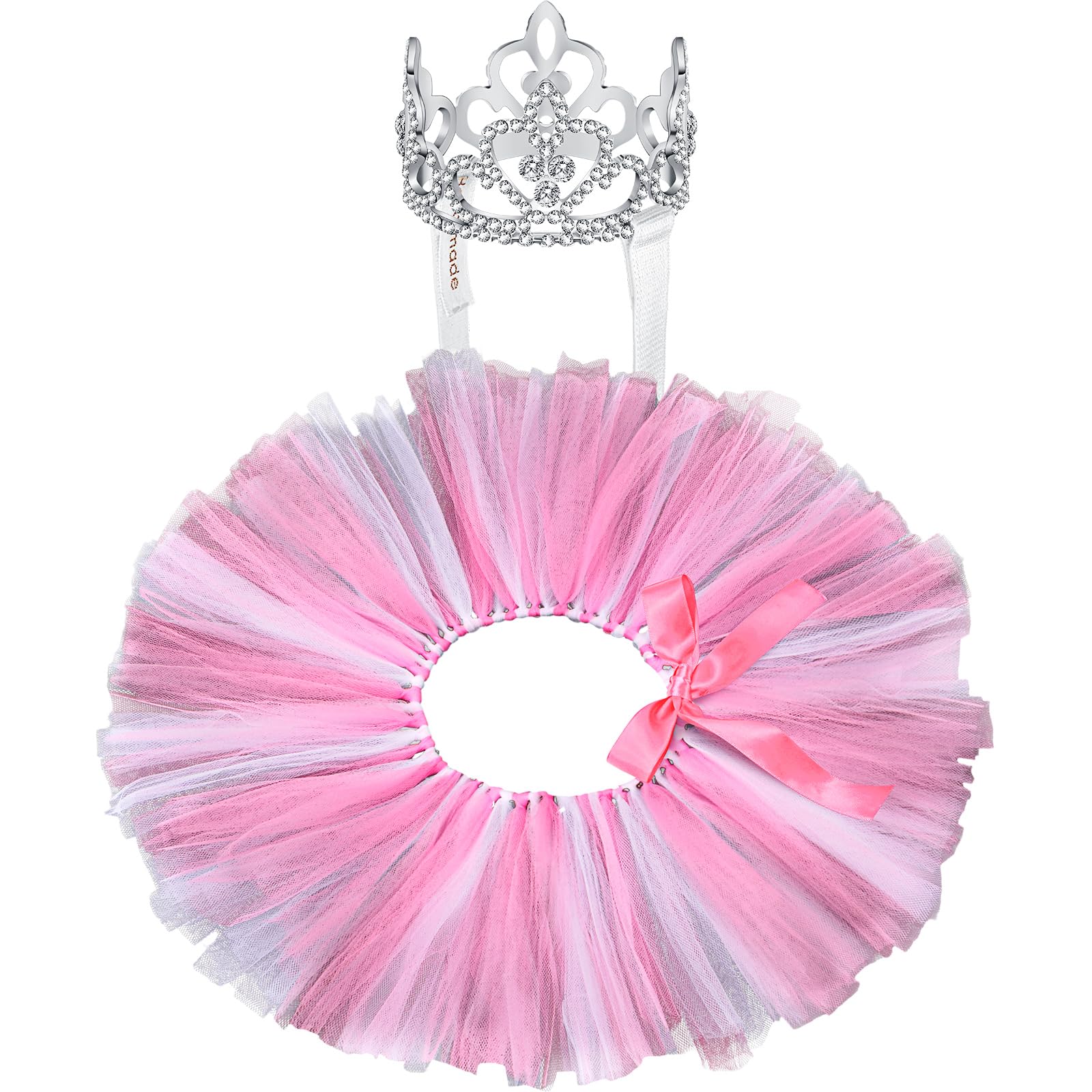 Hillban dog crown tiara crystal rhinestone for festive party presence