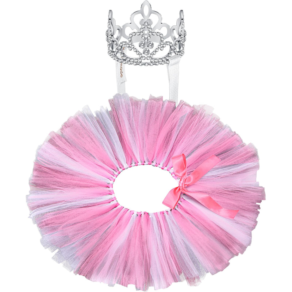 Hillban dog crown tiara crystal rhinestone for festive party presence
