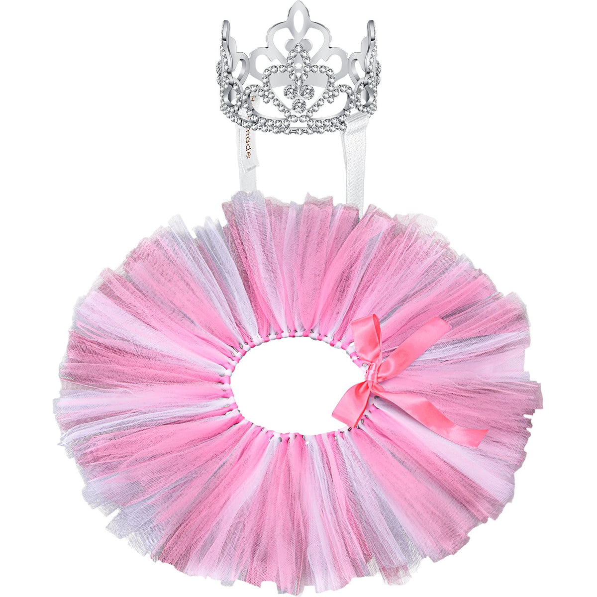 Hillban dog crown tiara crystal rhinestone for festive party presence