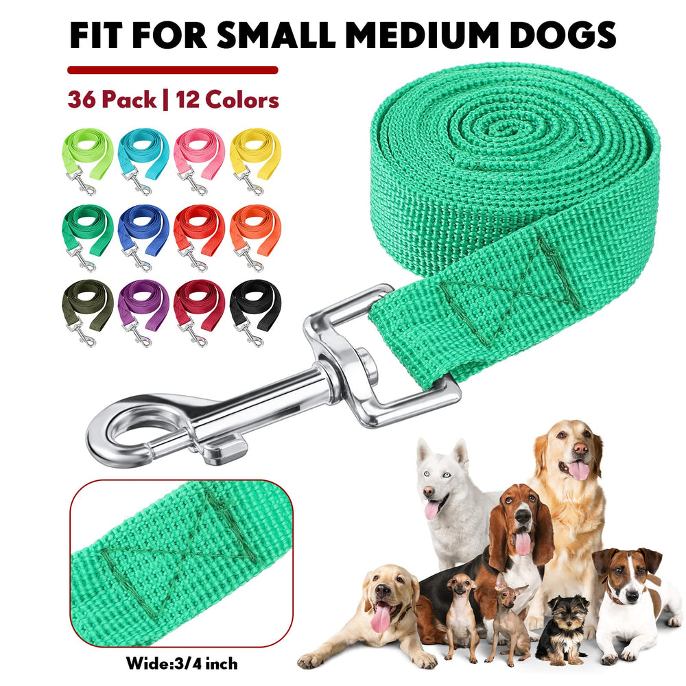 Hillban swivel-clasp nylon leash prevents twisting for smoother walks.