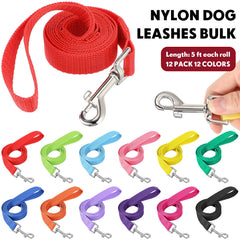 Hillban nylon puppy leash with D-ring for durable control.