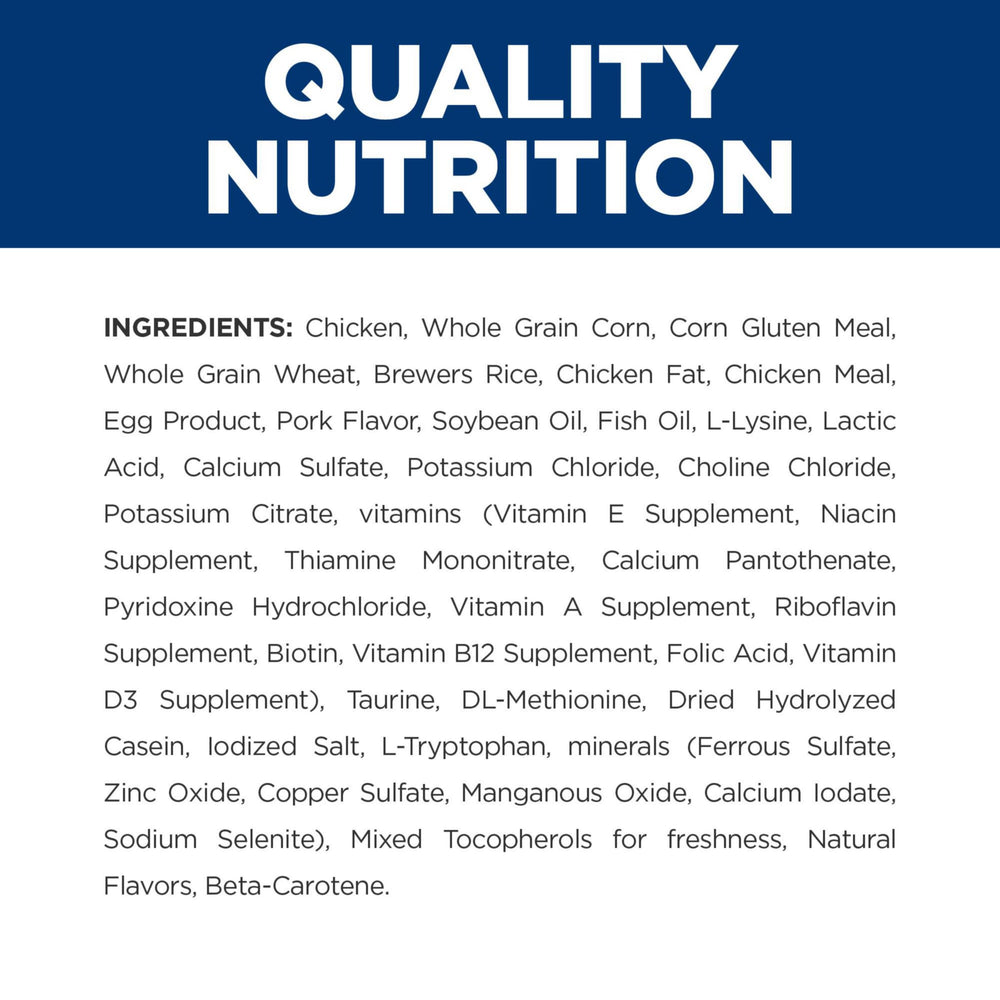 Hill's Prescription Diet c/d Multicare Stress urinary care in a bowl during daily feeding