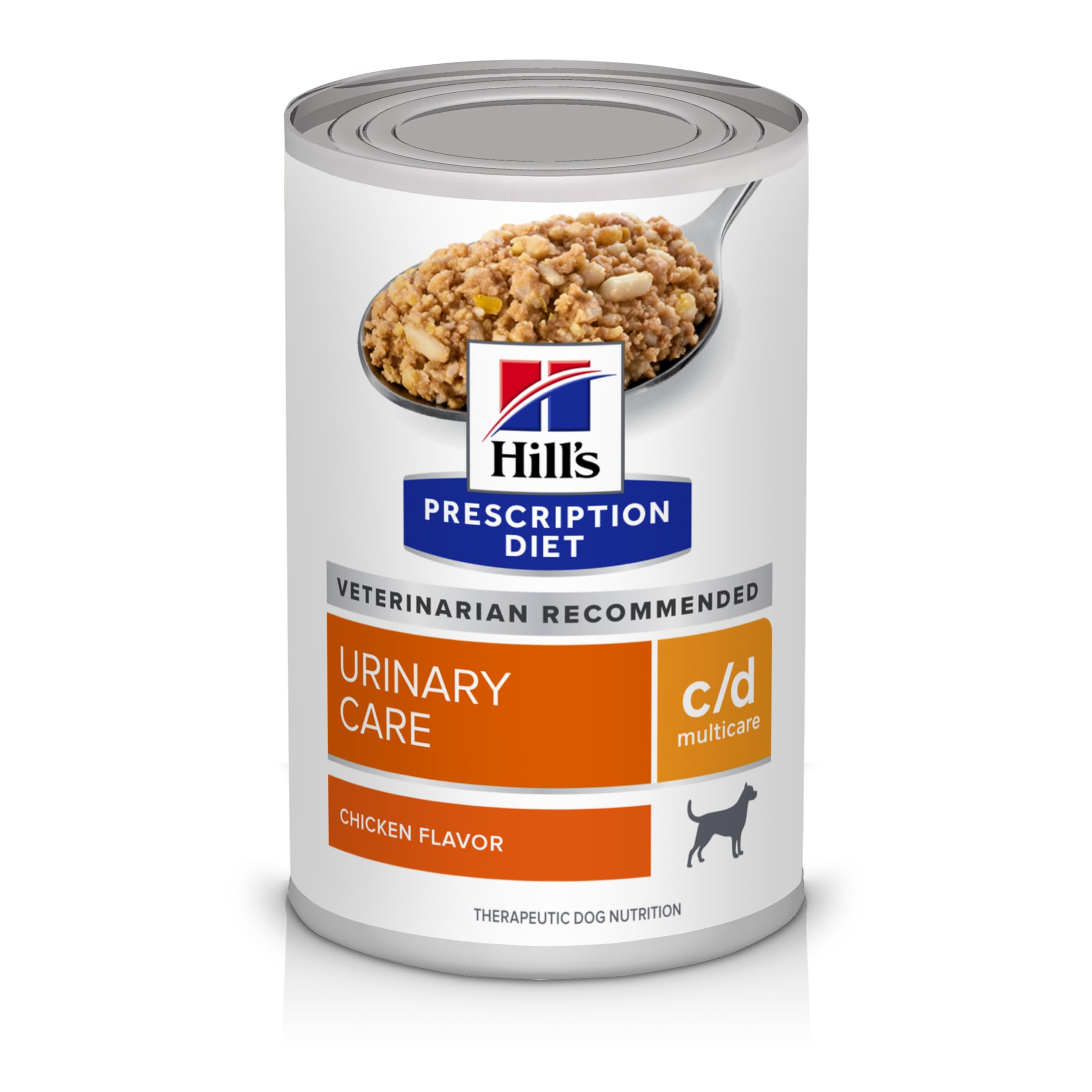 Hill's Prescription Diet CD Multicare wet dog food can with chicken flavor supports urinary health
