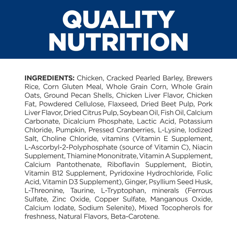 Dog eating Hill's GI Biome meal demonstrates palatable GI-friendly feeding