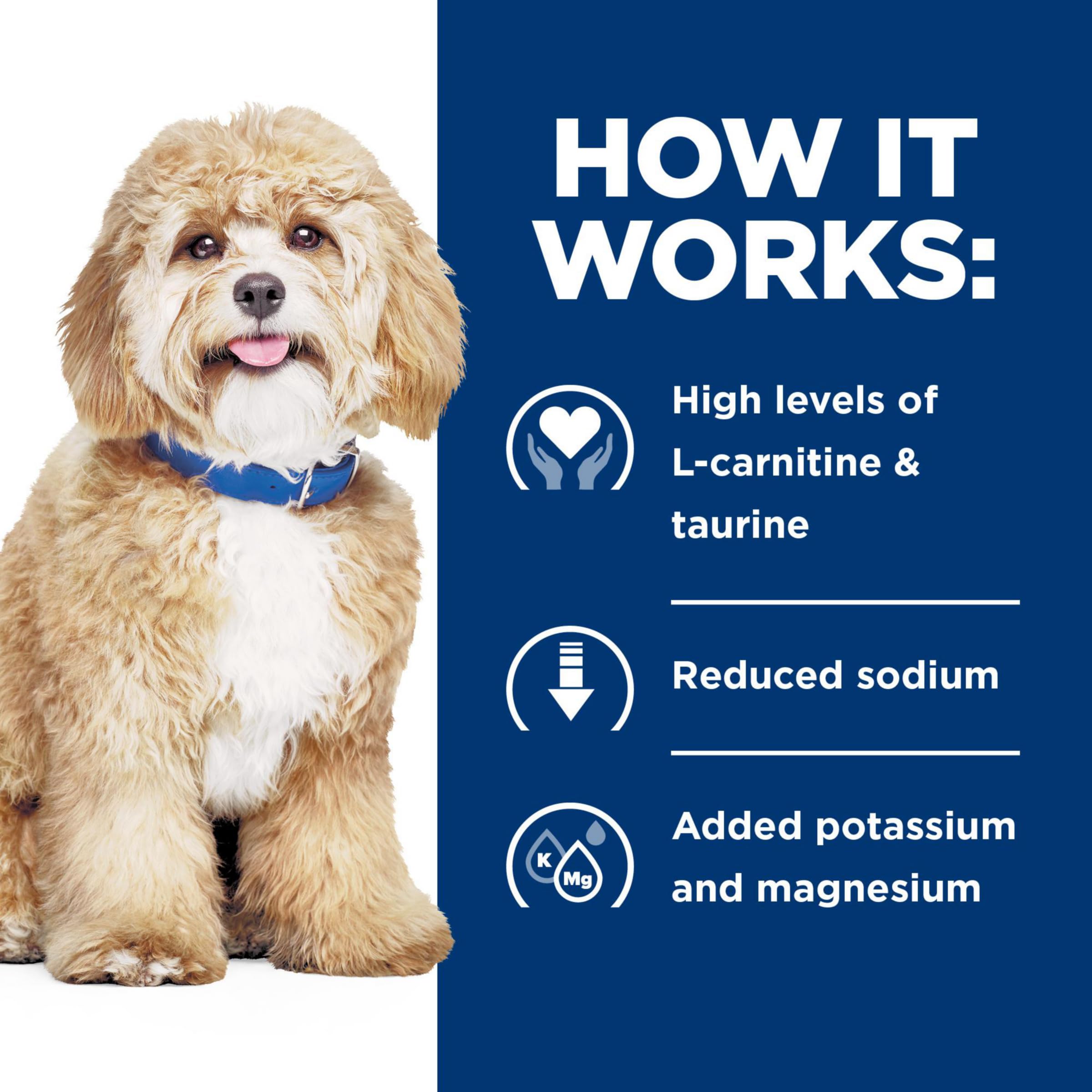 Hill's Prescription Diet h/d label note encourages veterinary guidance for best results.