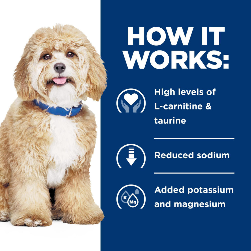 Hill's Prescription Diet h/d label note encourages veterinary guidance for best results.