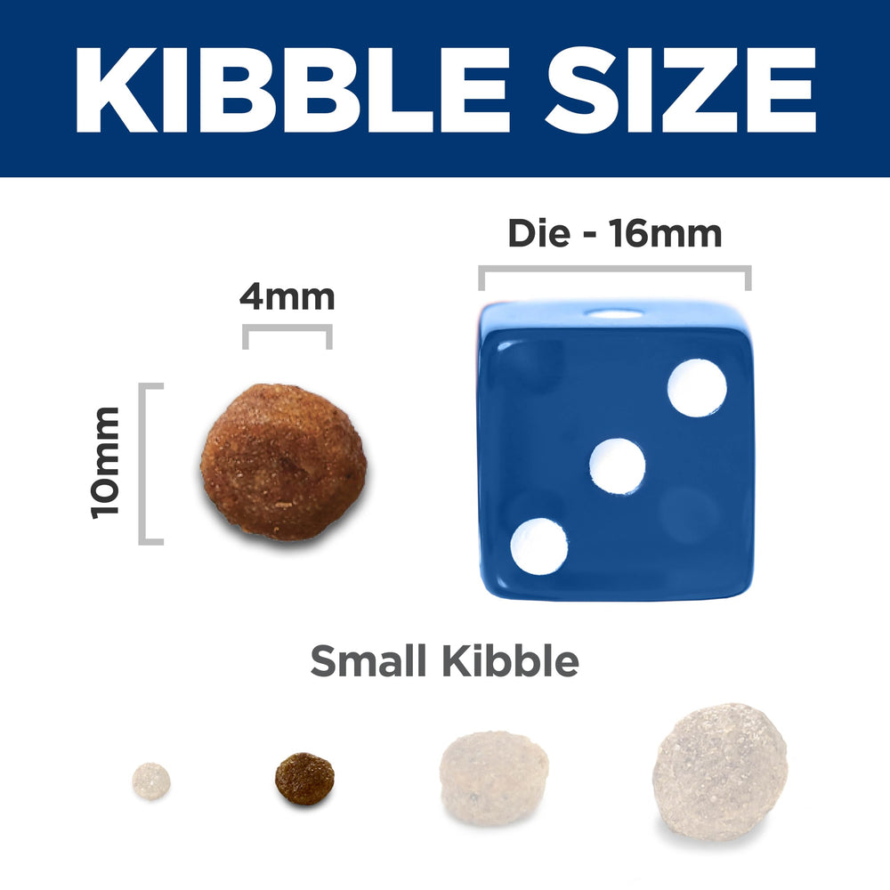 Hill's i/d puppy feeding scoop beside kibble for convenient prep