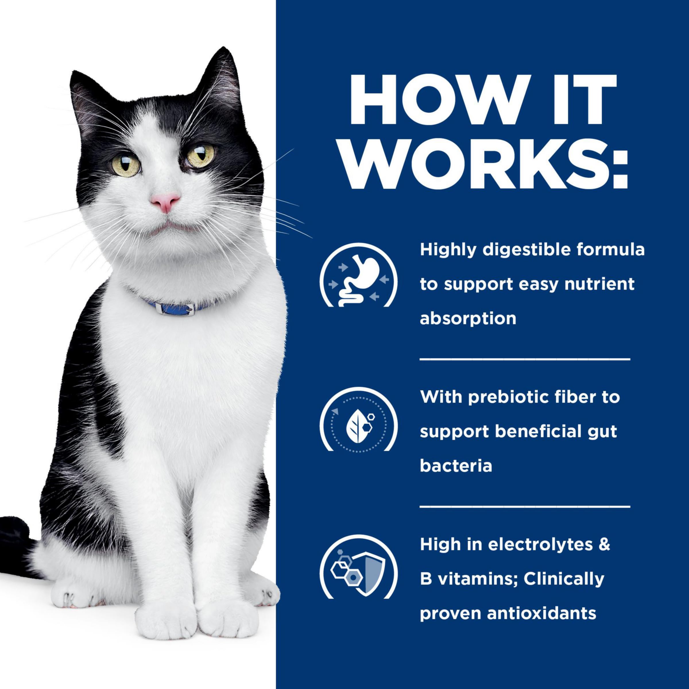 Hill's i/d with S+OXSHIELD supports urinary health and reduces crystal risk.