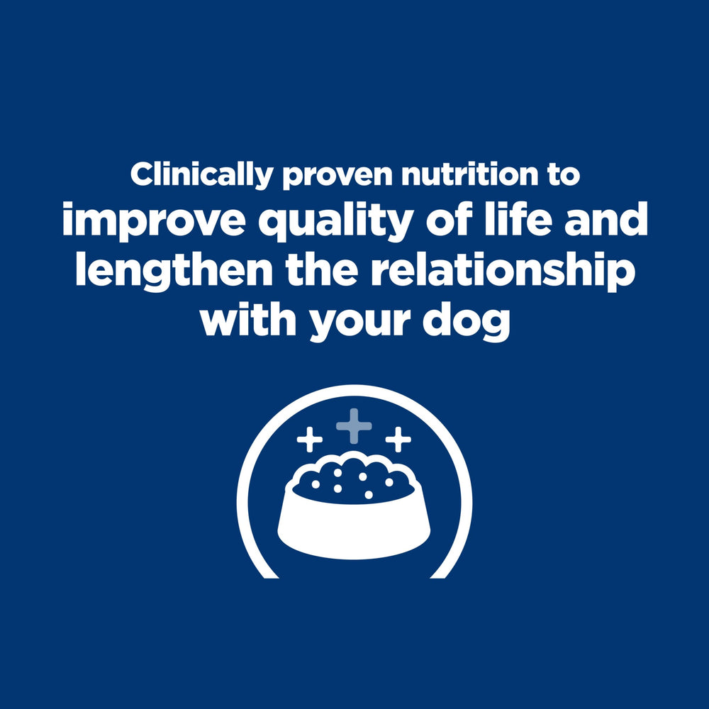 Hill's kd-jd kibble close-up shows high-quality protein for muscle maintenance