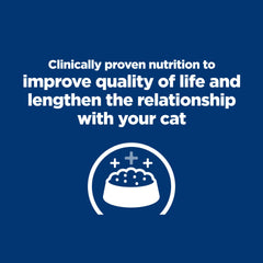 Canned Hill's k/d Kidney Care with vegetables and tuna provides balanced nutrition for cats.
