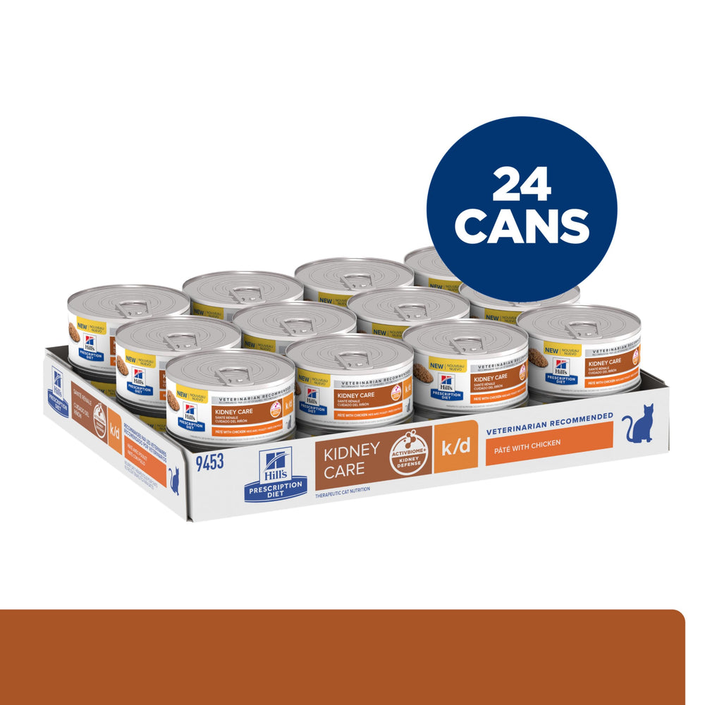 Hill's Prescription Diet k/d wet cat food 24-pack bundle for convenient ongoing meals