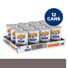Hill's l/d liver care dog food bowl serves a comforting serving for liver-supporting nutrition.