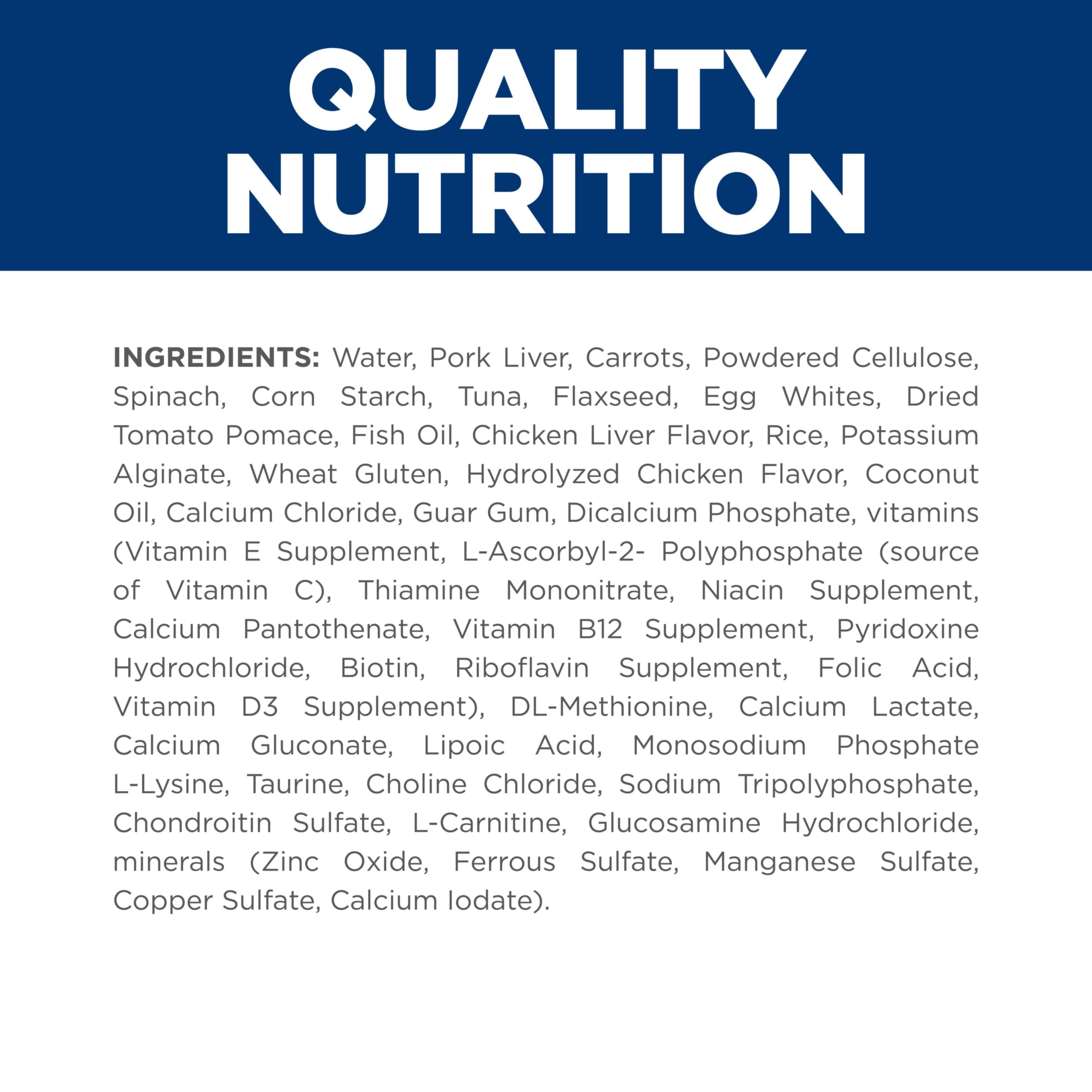 Hill's Metabolic nutrition panel highlights metabolism-supporting nutrients