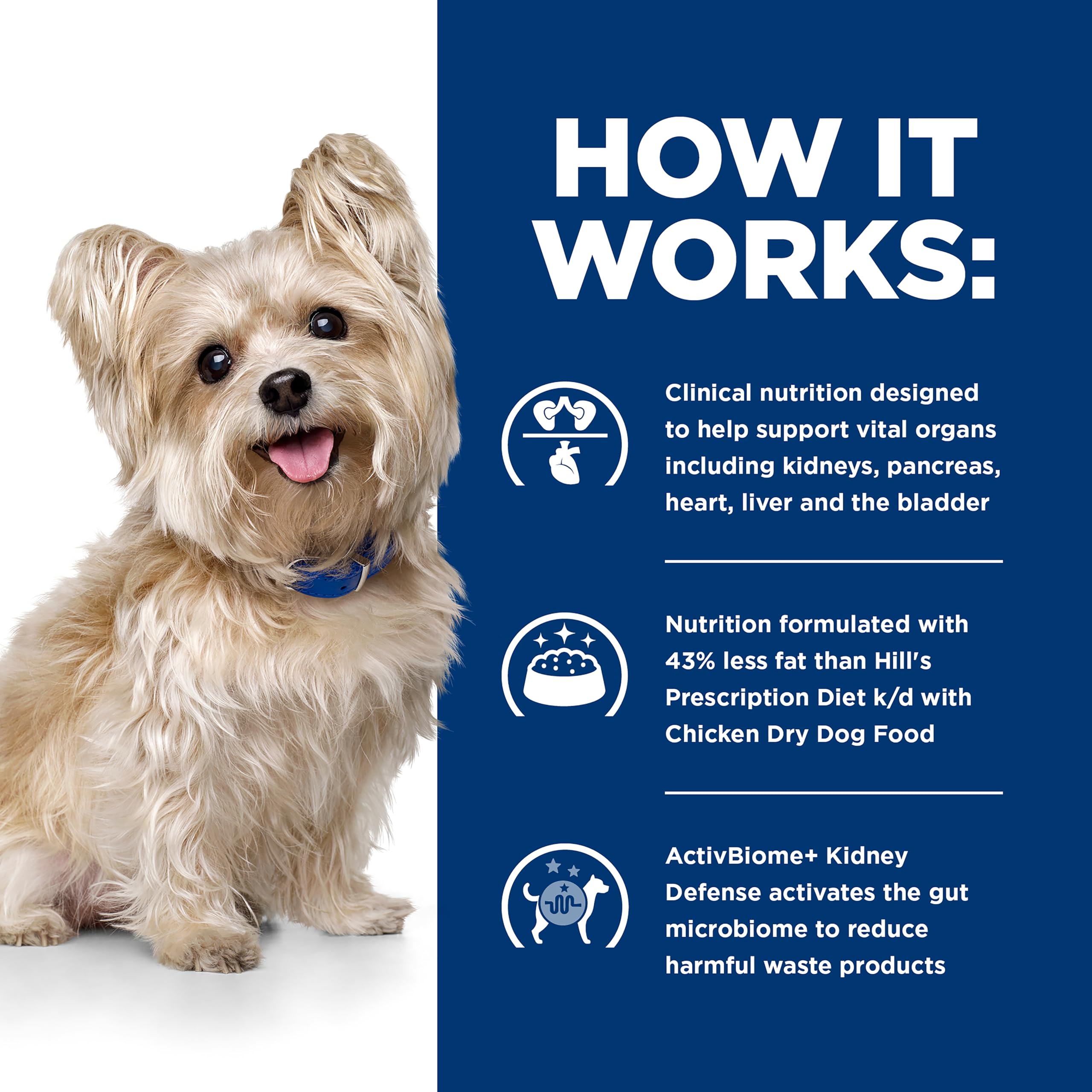 Hill's Prescription Diet Multi-Organ Complex ingredients label highlights quality sources.