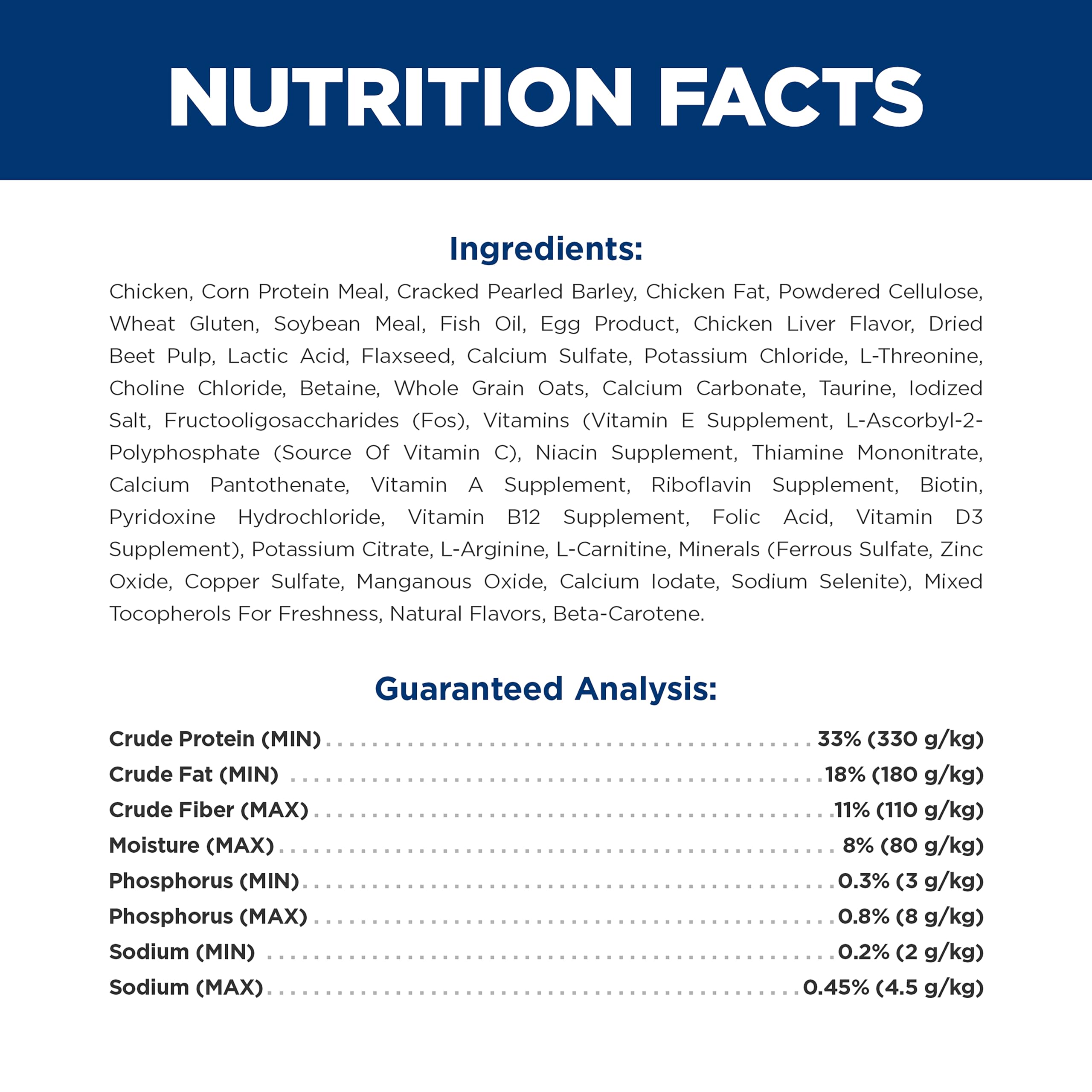 Hill's Multi-Organ chicken kibble on plate illustrating diabetic-friendly nutrition