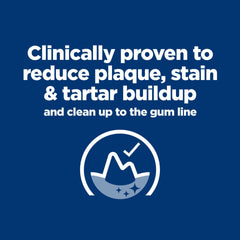 Hill's Prescription Diet t/d dental care kibble close-up highlights cleaning-ready texture