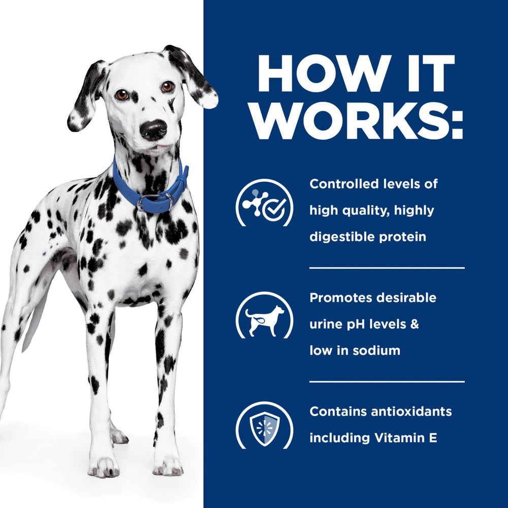 Hill's Prescription Diet u/d veterinarian-developed dog food for urinary care