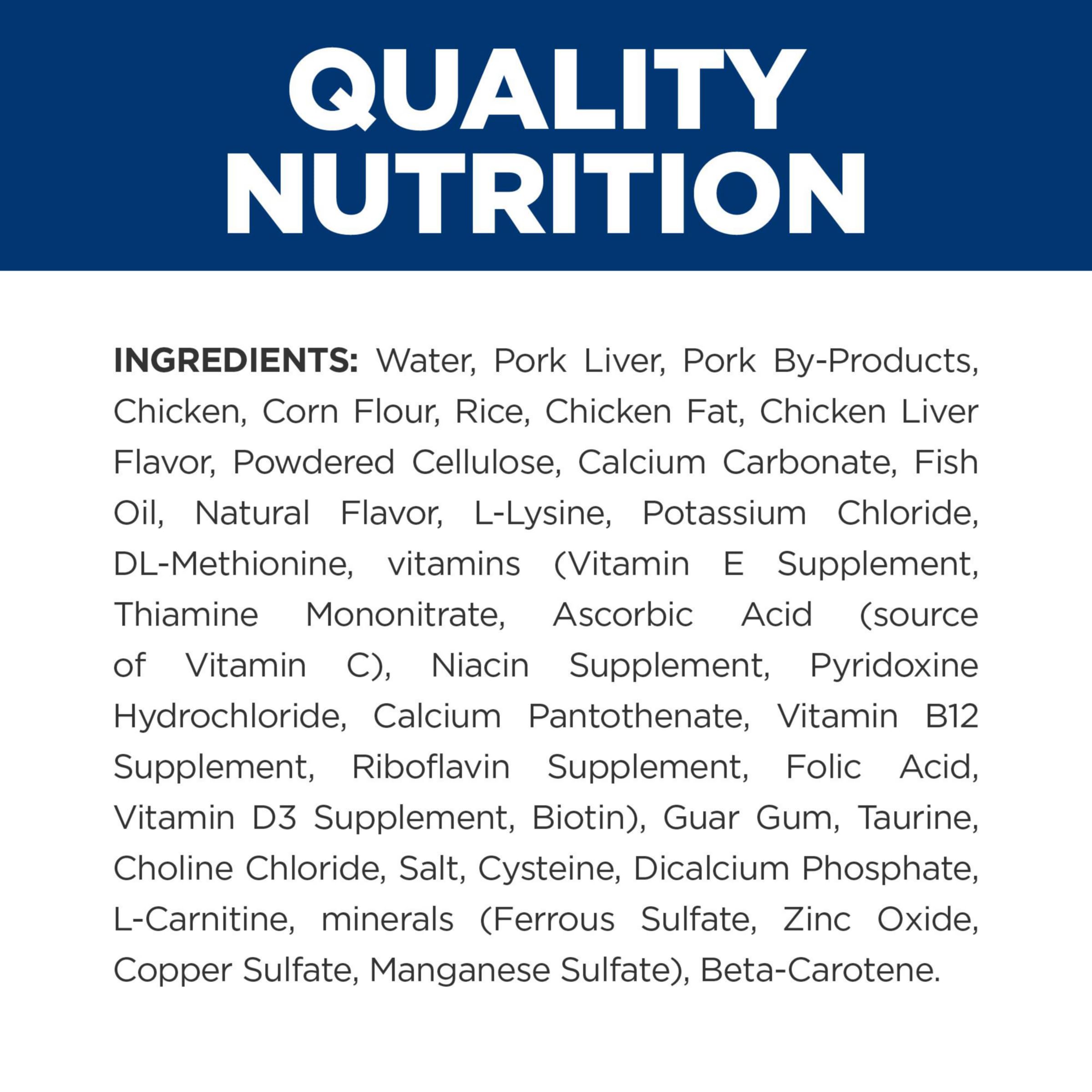 Hill's y/d includes L-carnitine to help maintain lean muscle in cats.