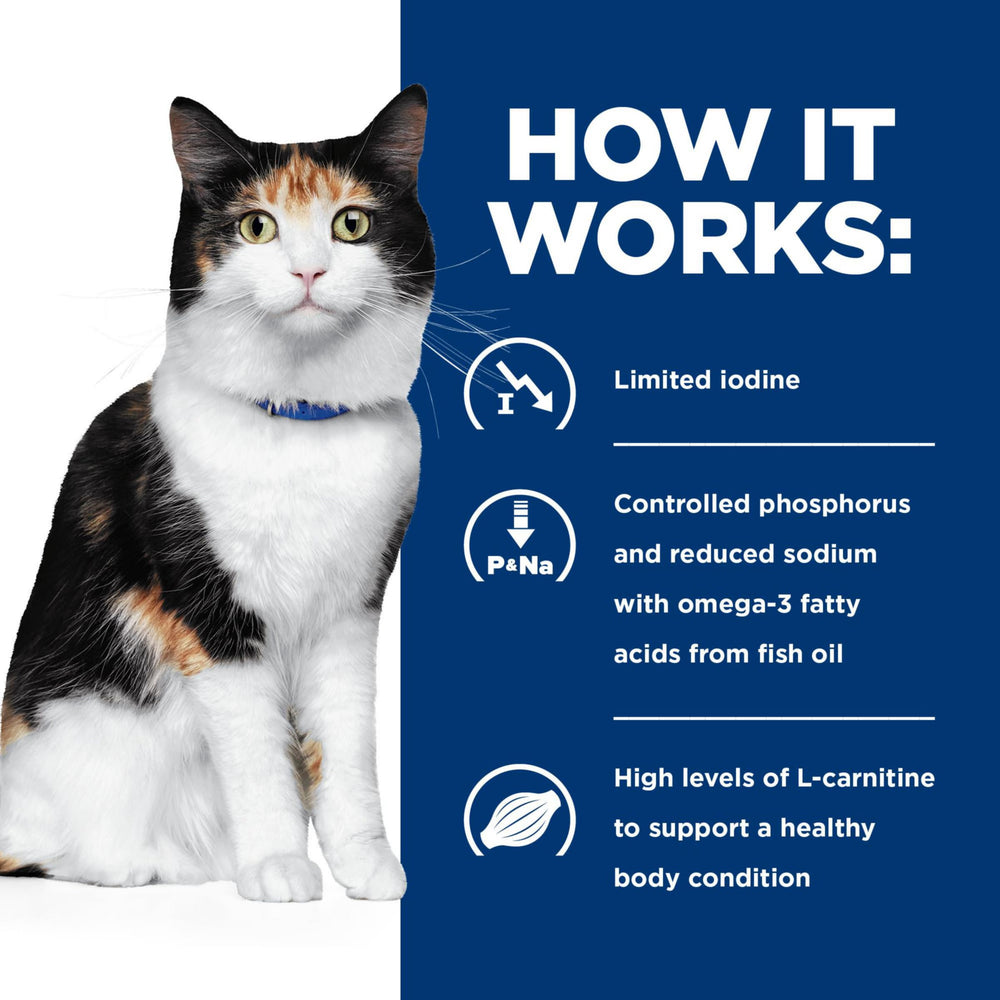 Hill's y/d supports thyroid care under veterinary guidance.