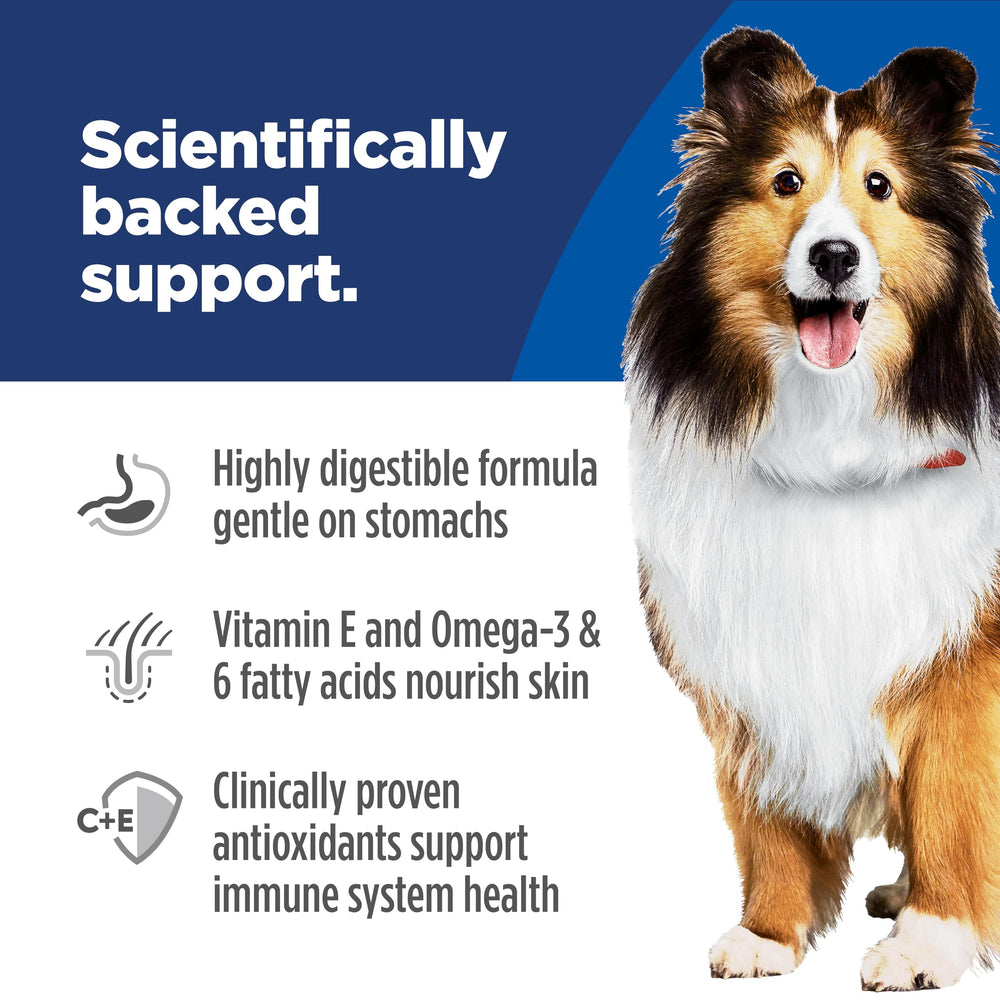 Hill's Science Diet 12-8oz cans pack using natural ingredients and added vitamins.