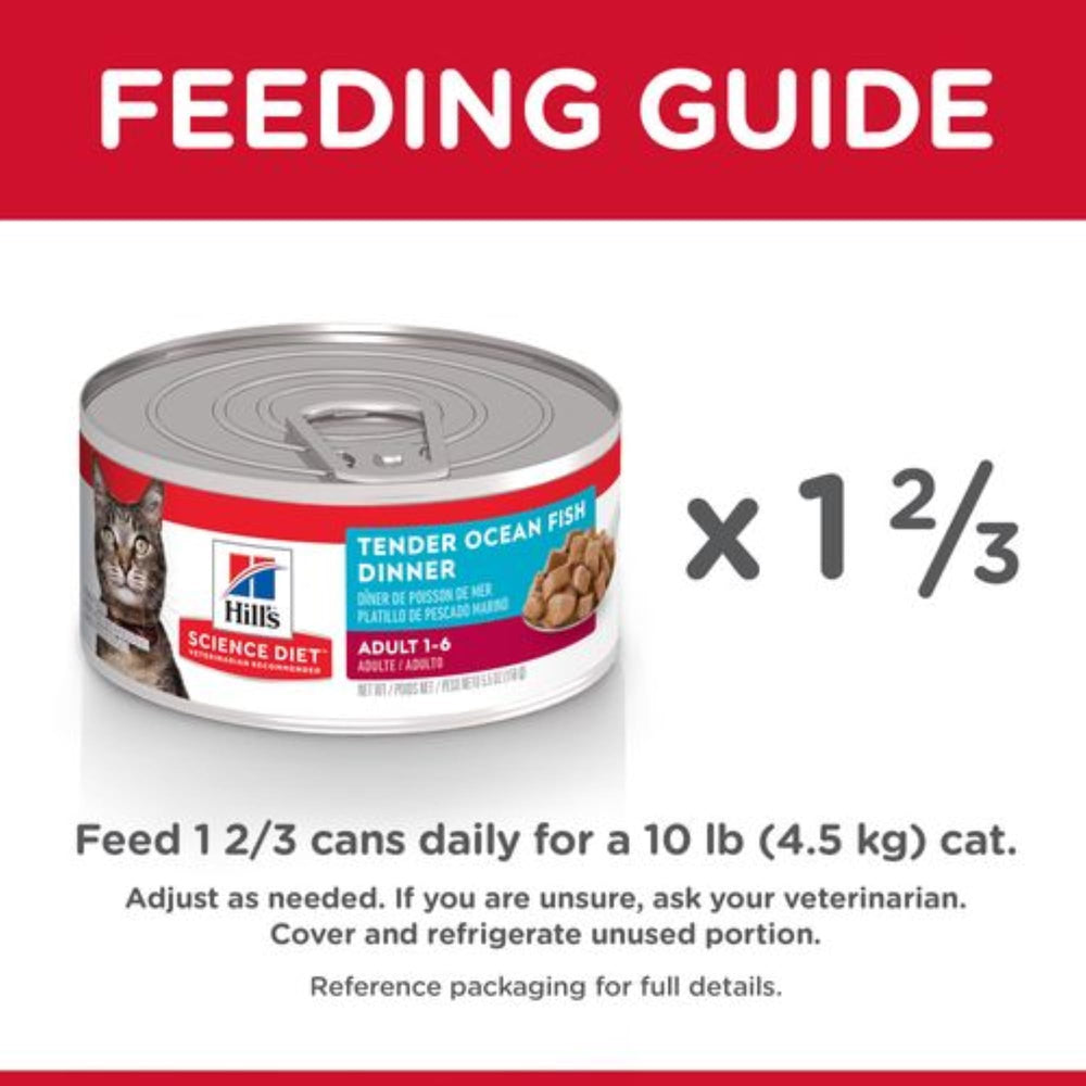 Hill's Science Diet 24-pack packaging for adult wet cat food