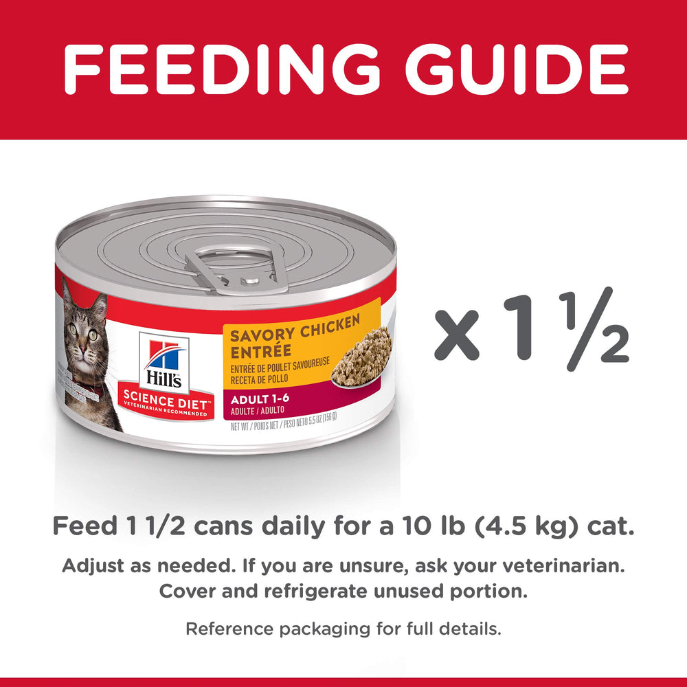 Hill's Science Diet Chicken Minced 24-pack packaging for steady supply.