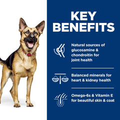 Close-up of Hill's Science Diet chicken kibble texture designed for easy digestion