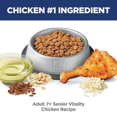 Hill's Science Diet ingredients highlight natural chicken and rice as primary components.