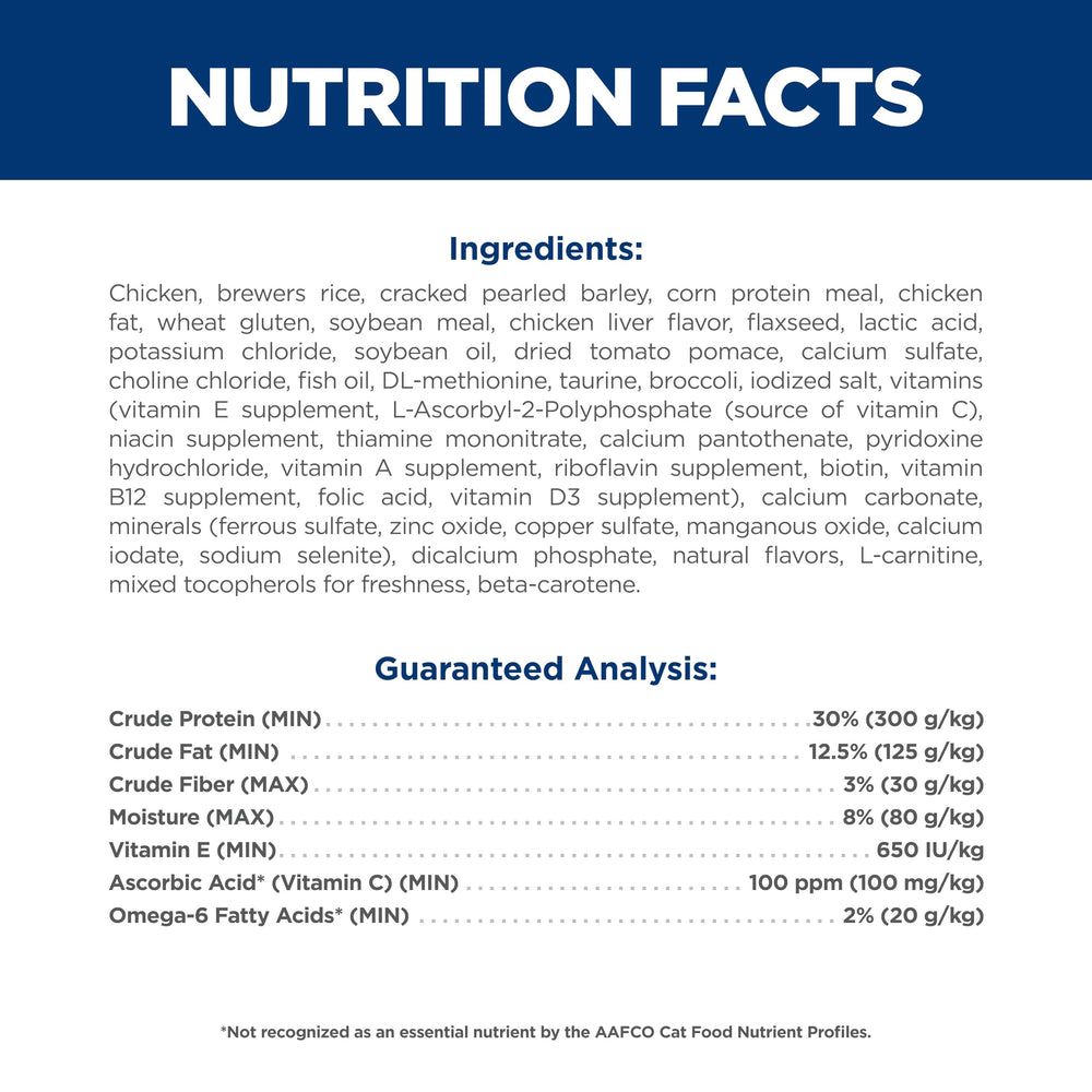 Hill's Science Diet package labeled in USA-made formula using globally sourced ingredients.