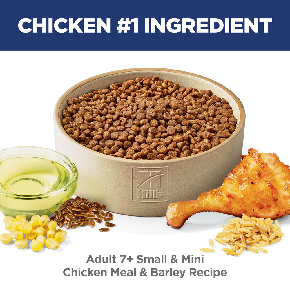Kibble close-up of Hill's Science Diet Adult 7+ Small & Mini formula