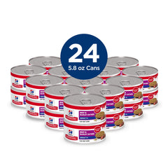 Serving Hill's Science Diet Adult 7+ in a bowl designed for easy feeding.