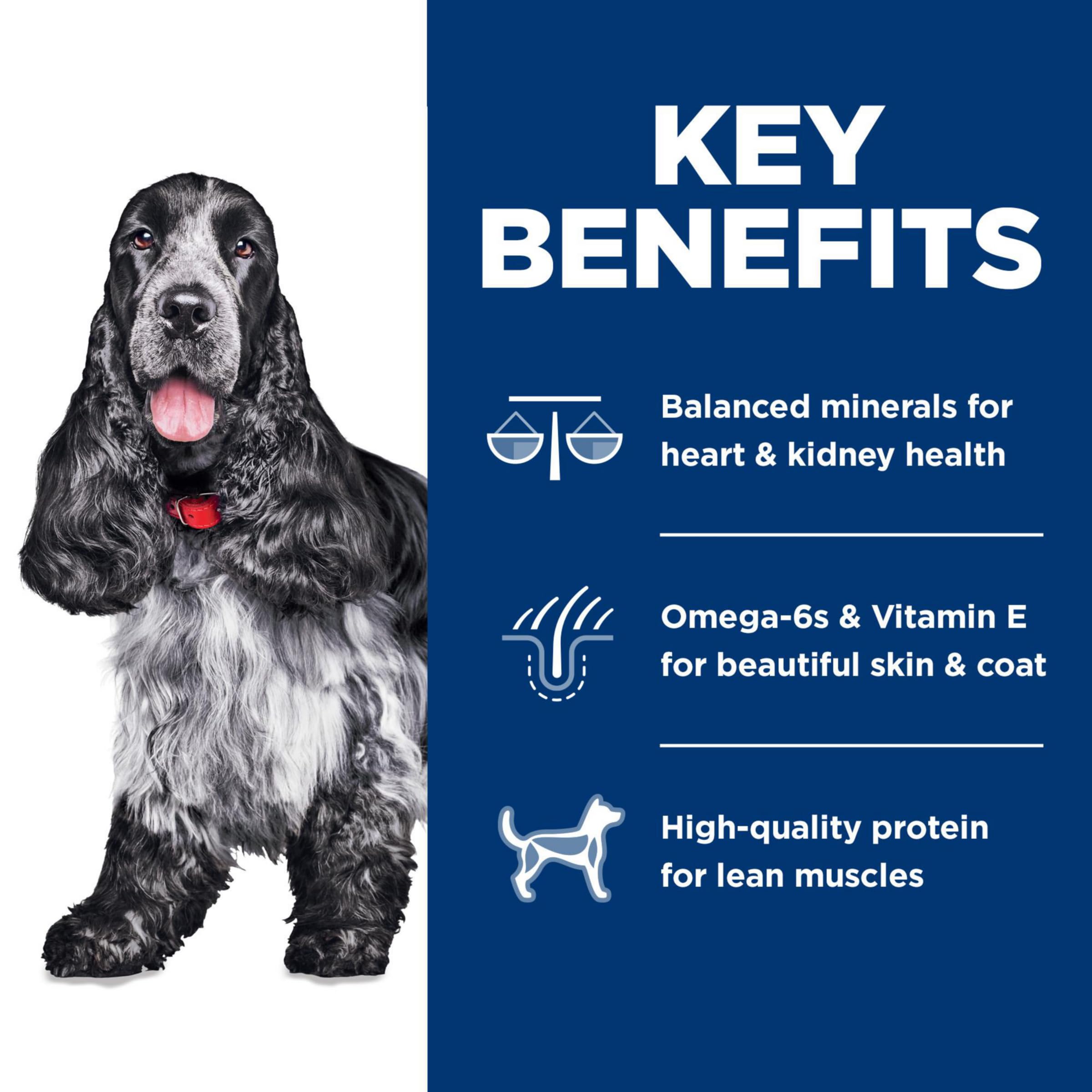 Hill's Science Diet chicken brown rice kibble emphasizes lean protein.