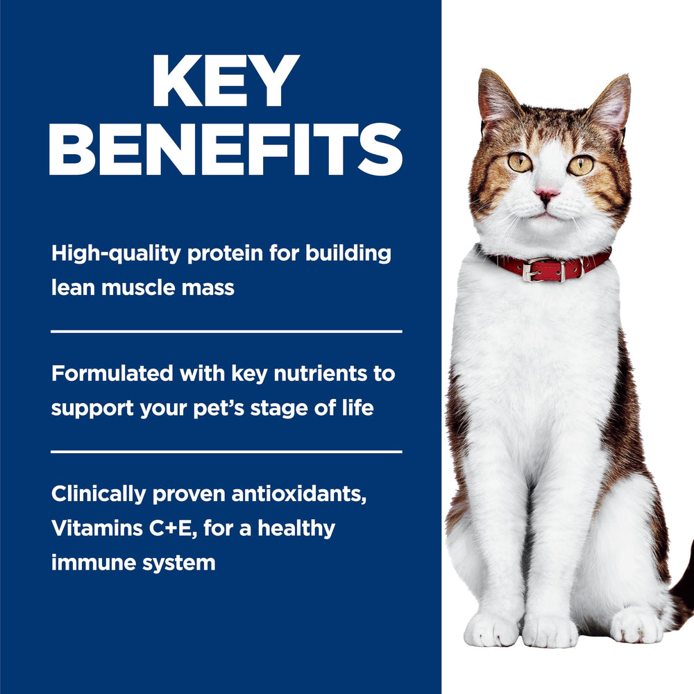 Hill's Science Diet Chicken Stew can delivers complete nutrition for aging cats.