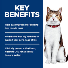 Hill's Science Diet Chicken Stew can delivers complete nutrition for aging cats.