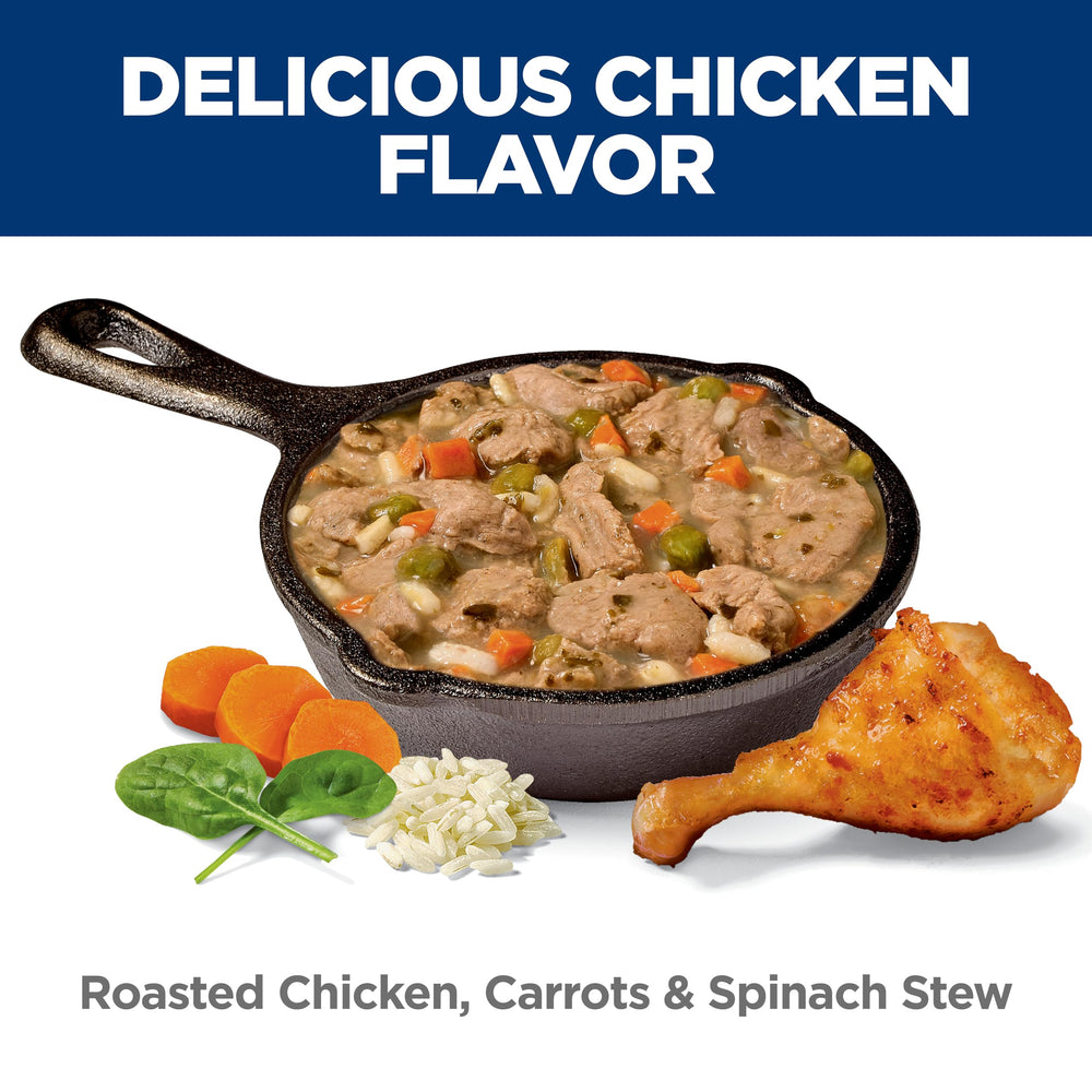 Hill's Science Diet Adult 7+ easy digestible ingredients image suggests gentle digestion for seniors