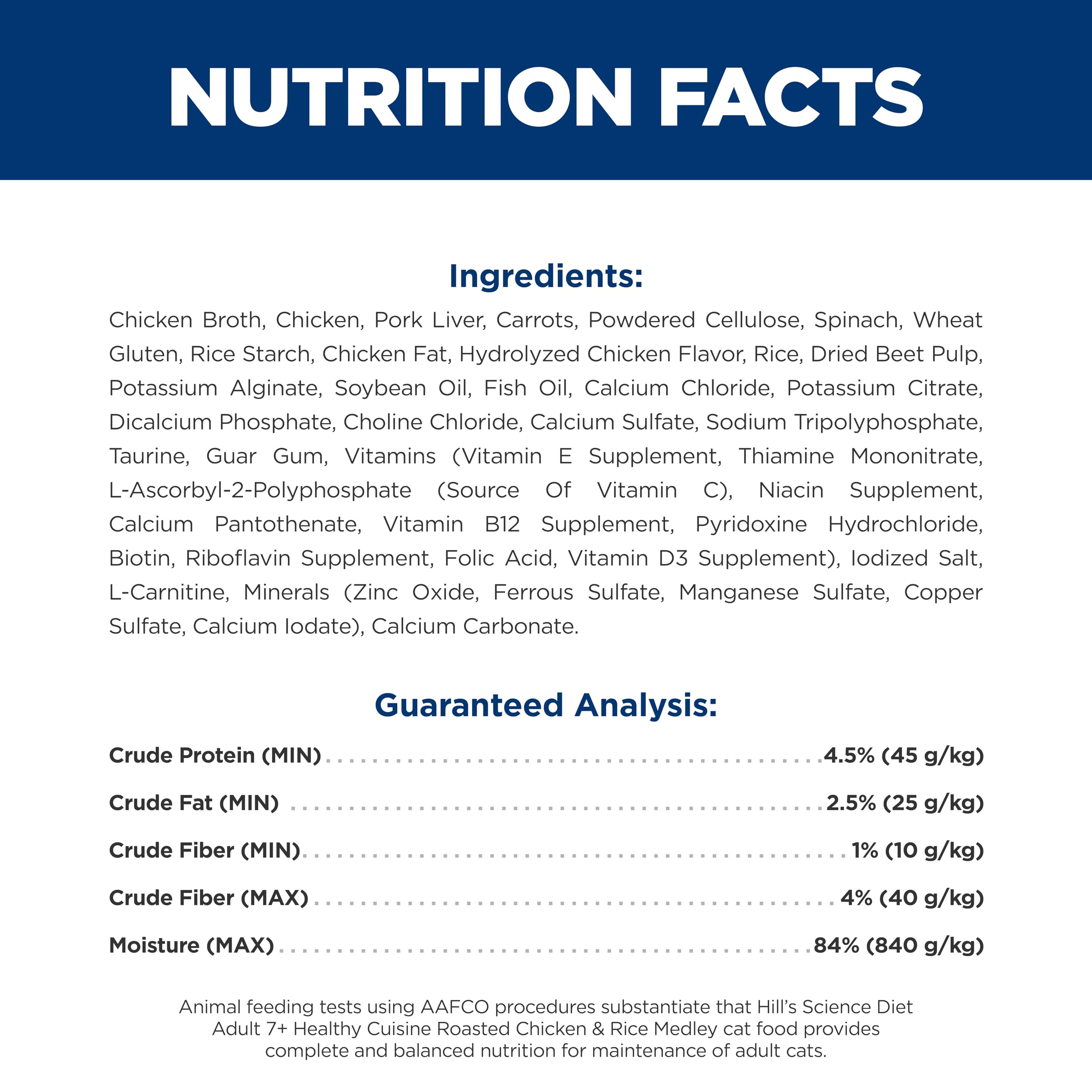 Hill's Science Diet Healthy Cuisine close-up of ingredients emphasizes quality and balance.