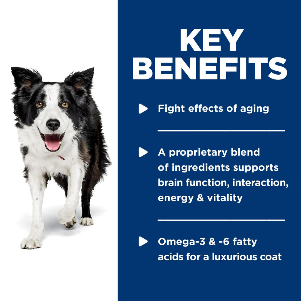 Hill's Science Diet Senior Vitality ingredients array, balanced nutrition for older dogs